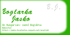 boglarka jasko business card