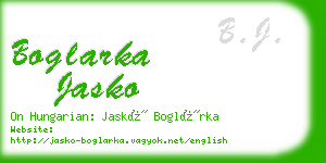 boglarka jasko business card